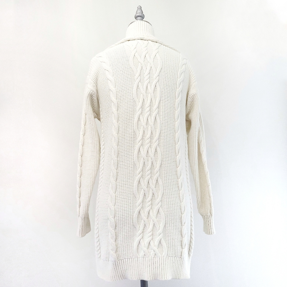 Aritzia Sunday Best Demi Chunky Cable Knit Ribbed Sweater Dress - Picture 12 of 14